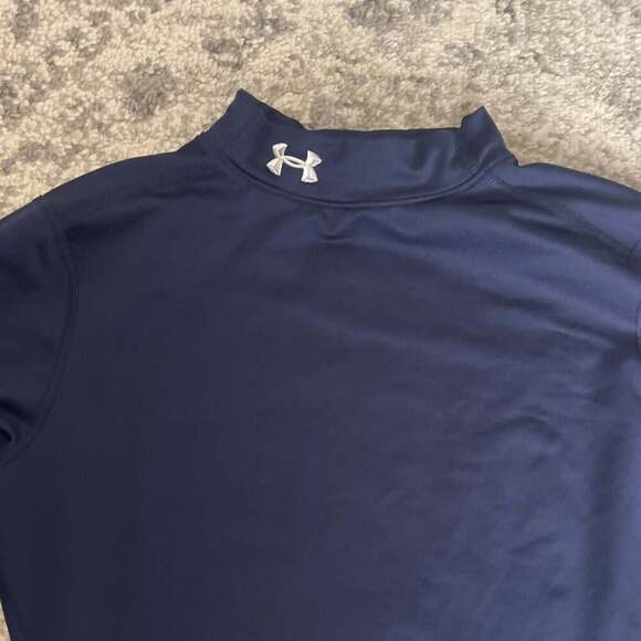 Under Armour Women's ColdGear Authentic Mock Neck Long Sleeve Shirt - Picture 3 of 6